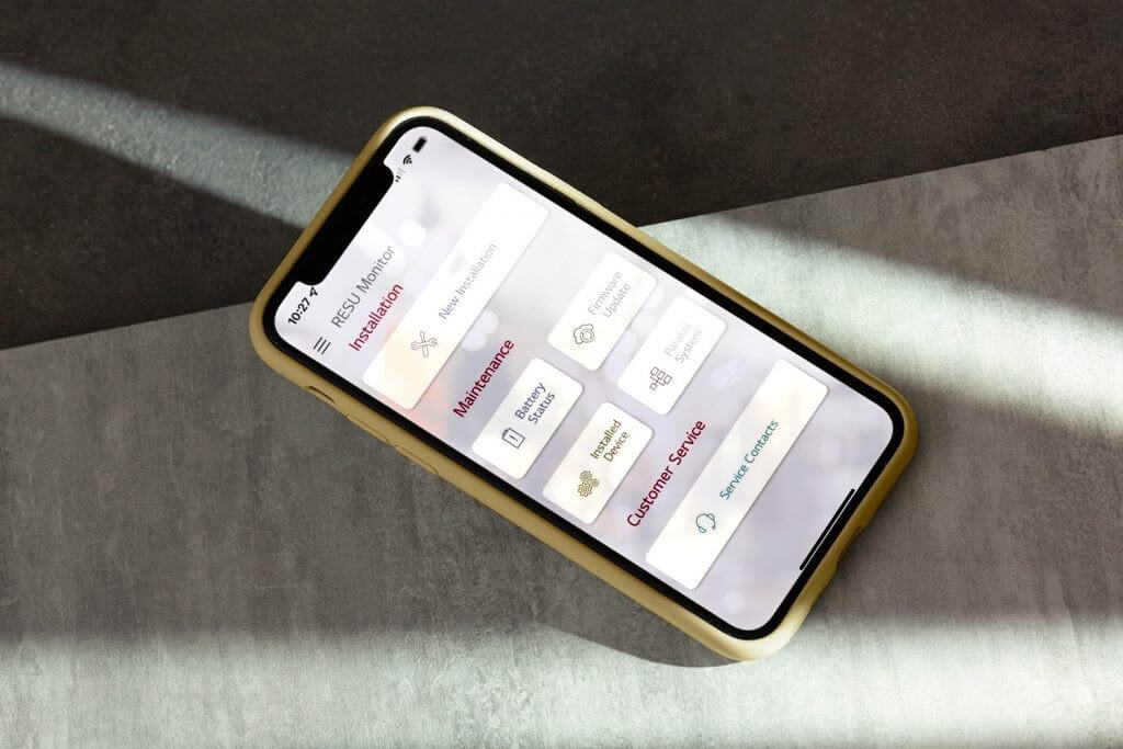 App provides insight into energy data from RESU FLEX