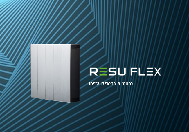 04.  Installazione a parete RESU FLEX